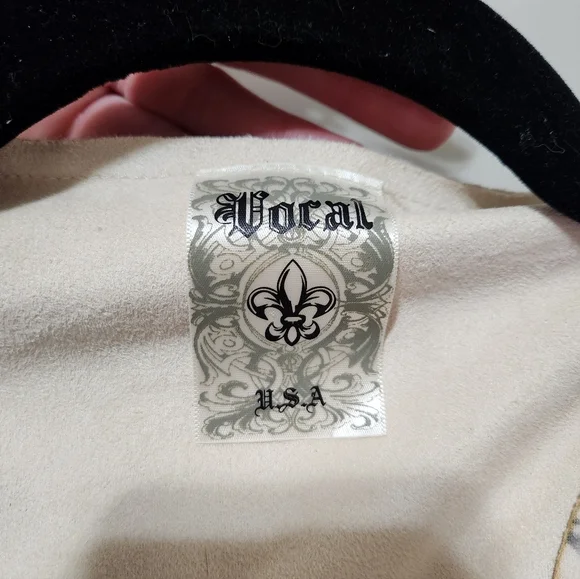 Y2k Vocal Fringe Faux Suede Light Jacket - Picture 2 of 9